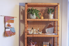 Load image into Gallery viewer, Boho Vintage Wicker Bookcase
